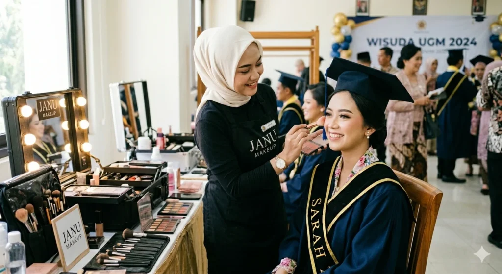 ilustrasi makeup wisuda by janu makeup